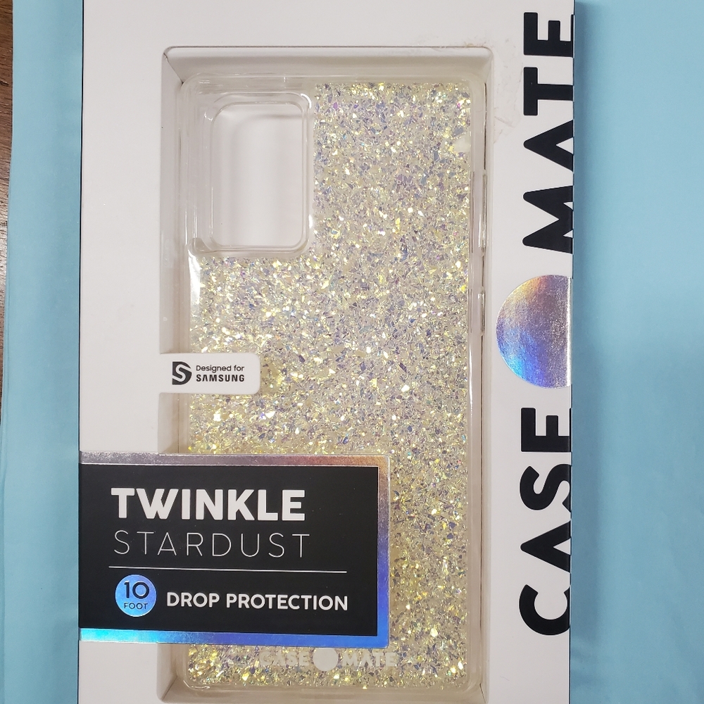 CaseMate Phone Case, Samsung Note 10. Gold Twinkle